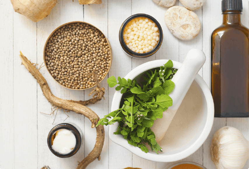 漢方との併用で薬の治療は最小限に。漢方の処方もご相談ください。